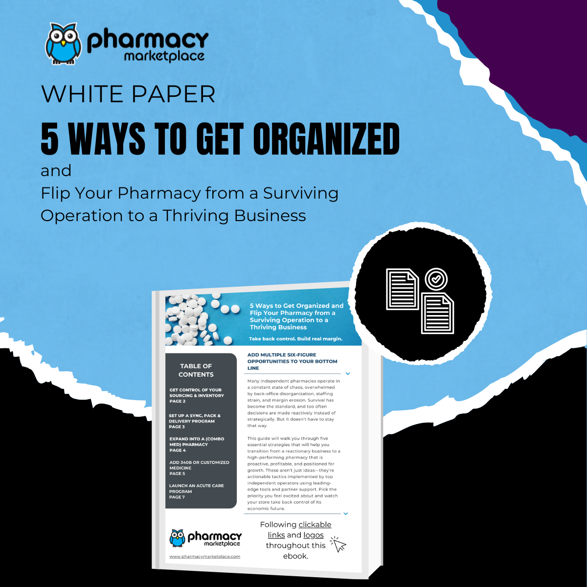5 Ways to Get Organized white paper cover